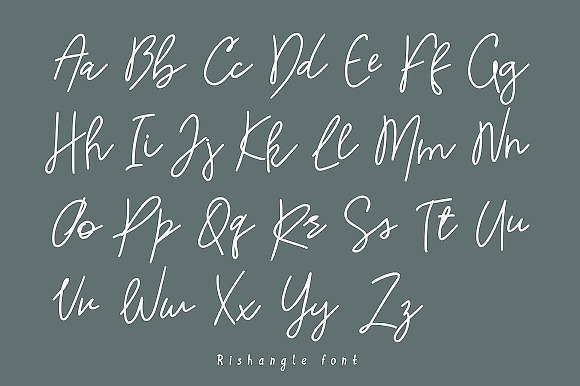 Rishangle Handwritten Script in Script Fonts - product preview 1