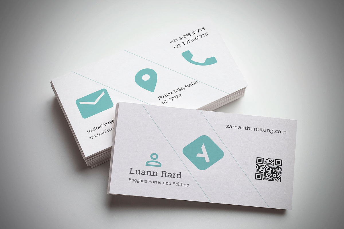 usiness card in Business Card Templates - product preview 8