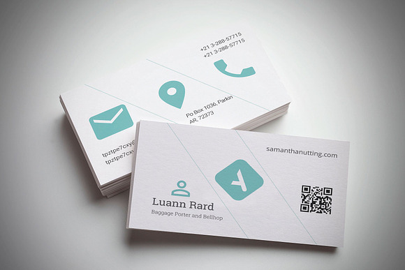 usiness card in Business Card Templates - product preview 1