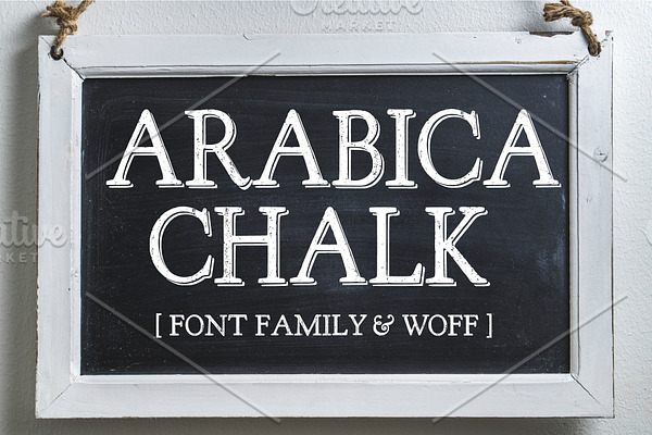 Arabica Chalk Serif Chalk Font