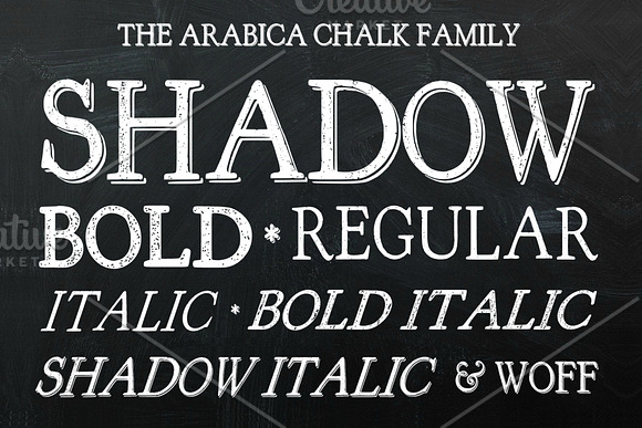 Arabica Chalk Serif Chalk Font in Serif Fonts - product preview 1