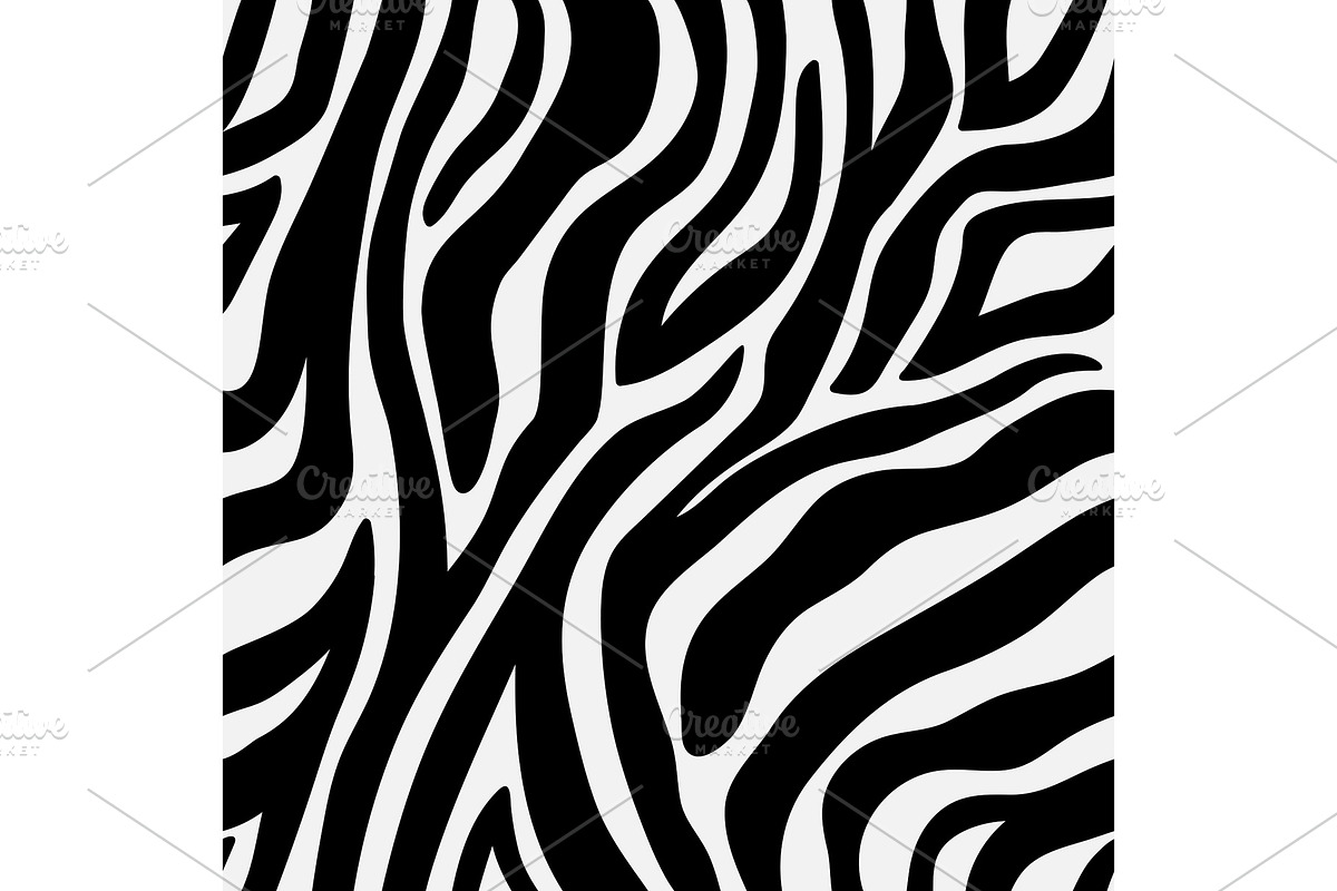 Animal pattern zebra seamless in Graphics - product preview 8