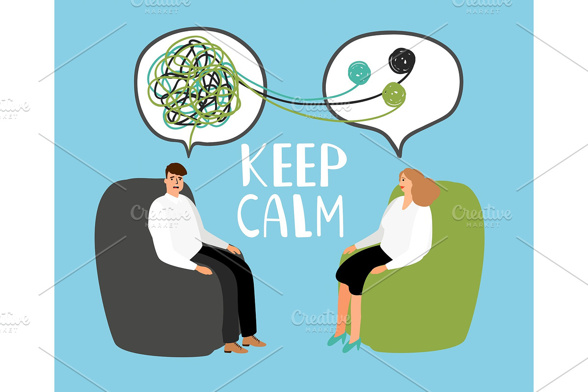Keep calm, psychiatrist listening in Graphics - product preview 8