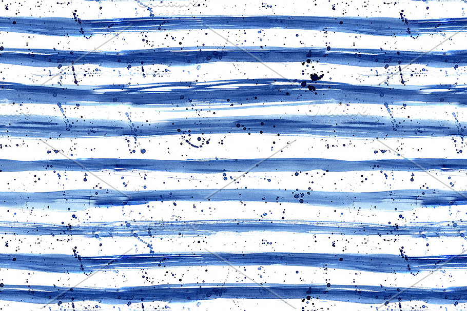 Watercolor stripes pattern in Patterns - product preview 8