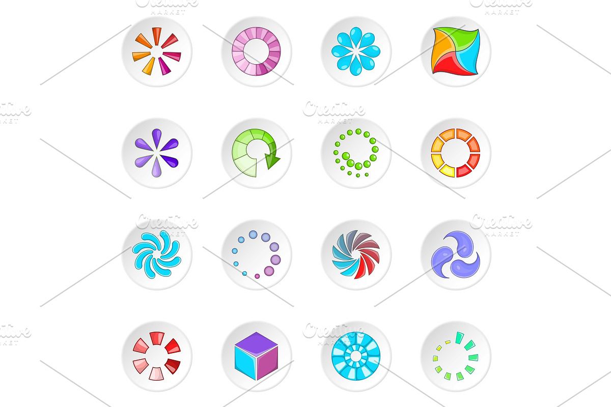 Download status icons set in Illustrations - product preview 8