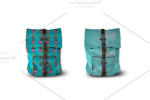 Casual Canvas School Backpack Mockup in Presentation Templates - product preview 1