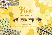 Bee Watercolor png