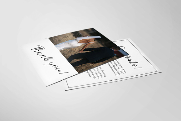 Photographer Thank You Card Template in Postcard Templates - product preview 3