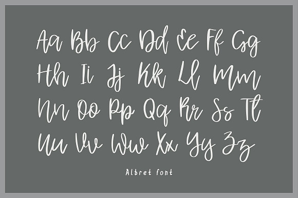 Albret Handwritten Script in Hand-lettered Fonts - product preview 1