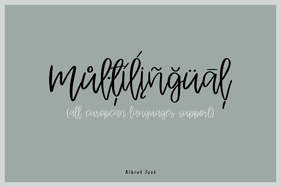 Albret Handwritten Script in Hand-lettered Fonts - product preview 6