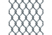 Chain link fence seamless pattern