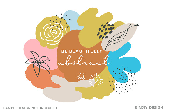 Doodle Abstract Floral Pattern Kit in Illustrations - product preview 3