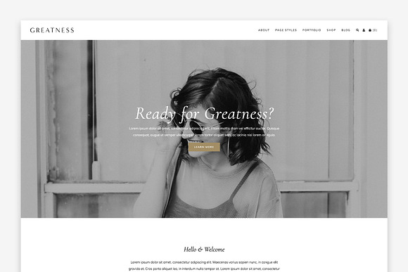 Greatness Wordpress Theme in WordPress Business Themes - product preview 1