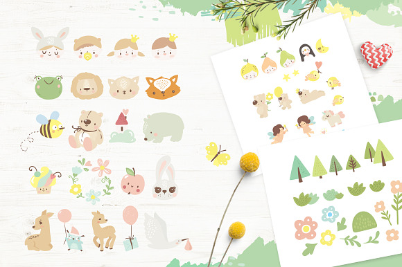 Baby logos, illustration & texture in Illustrations - product preview 2