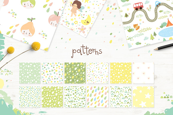 Baby logos, illustration & texture in Illustrations - product preview 4
