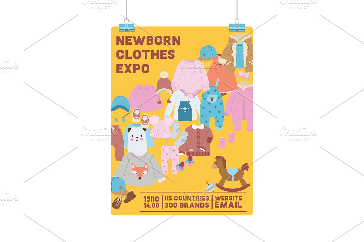 Baby shop vector shopping sale of in Illustrations - product preview 8