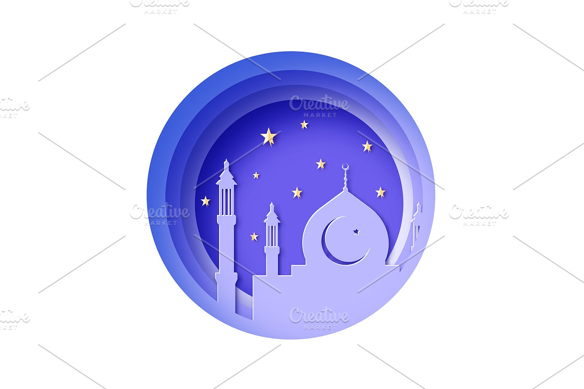 Ramadan Kareem, Eid Mubarak Greeting in Illustrations - product preview 8
