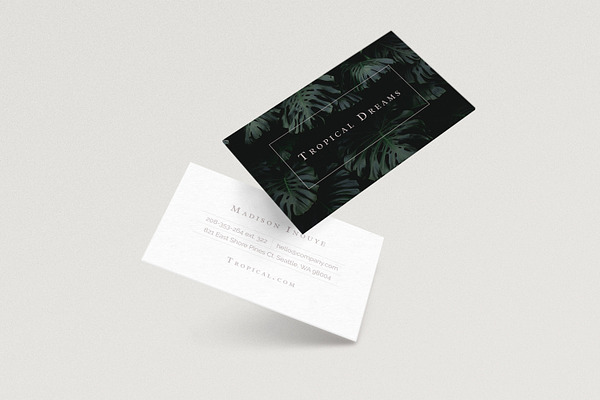 Tropical / Minimal Business Card