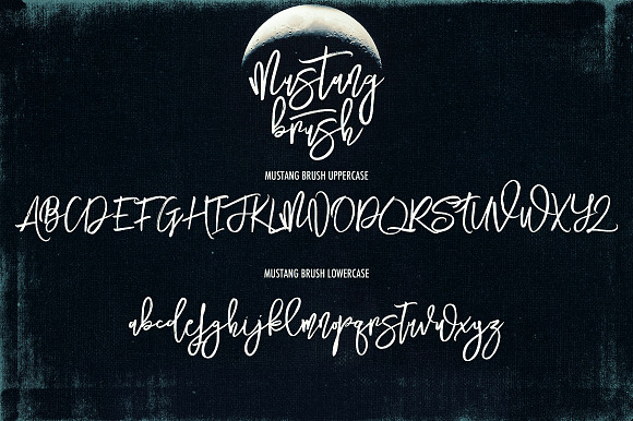 Mustang Brush Font in Script Fonts - product preview 2