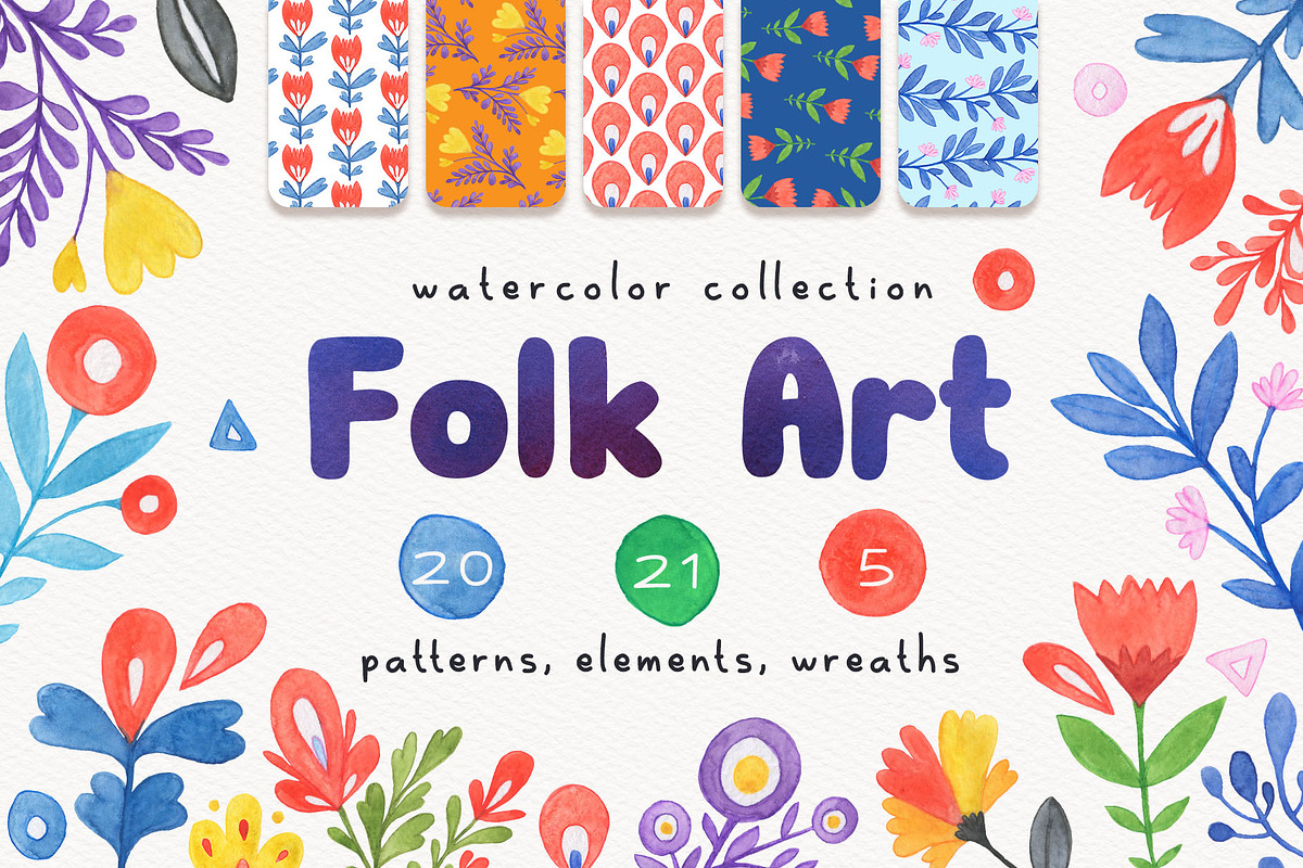 Folk Art Graphic & Patterns in Illustrations - product preview 8