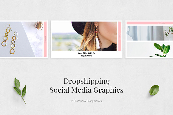 Dropshipping Facebook Posts in Facebook Templates - product preview 1