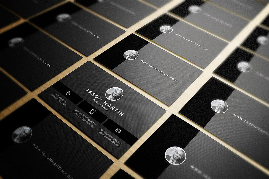 Clean Individual Business Card in Business Card Templates - product preview 8