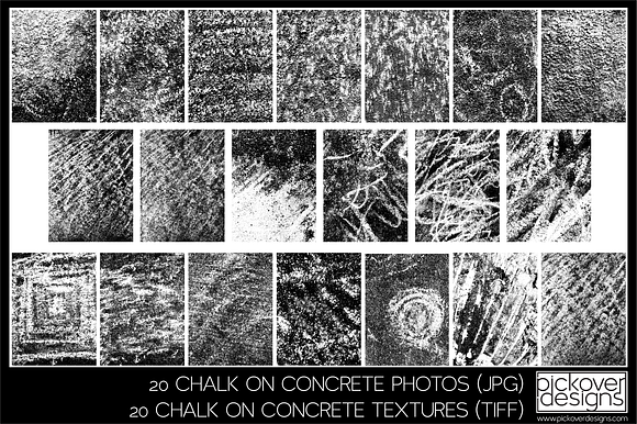60 CHALK ON CONCRETE PHOTOS in Textures - product preview 2