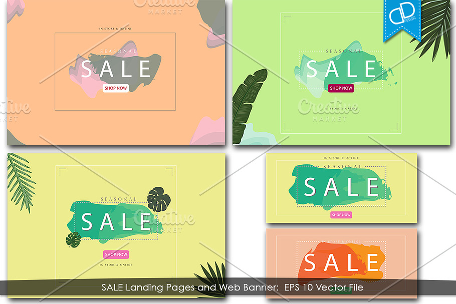 SALE Landing Page and Banner in Landing Page Templates - product preview 8