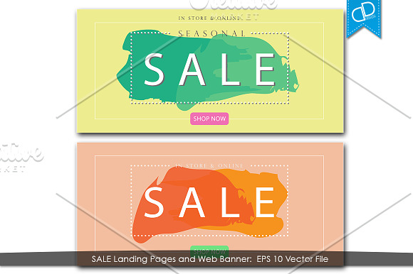 SALE Landing Page and Banner in Landing Page Templates - product preview 4