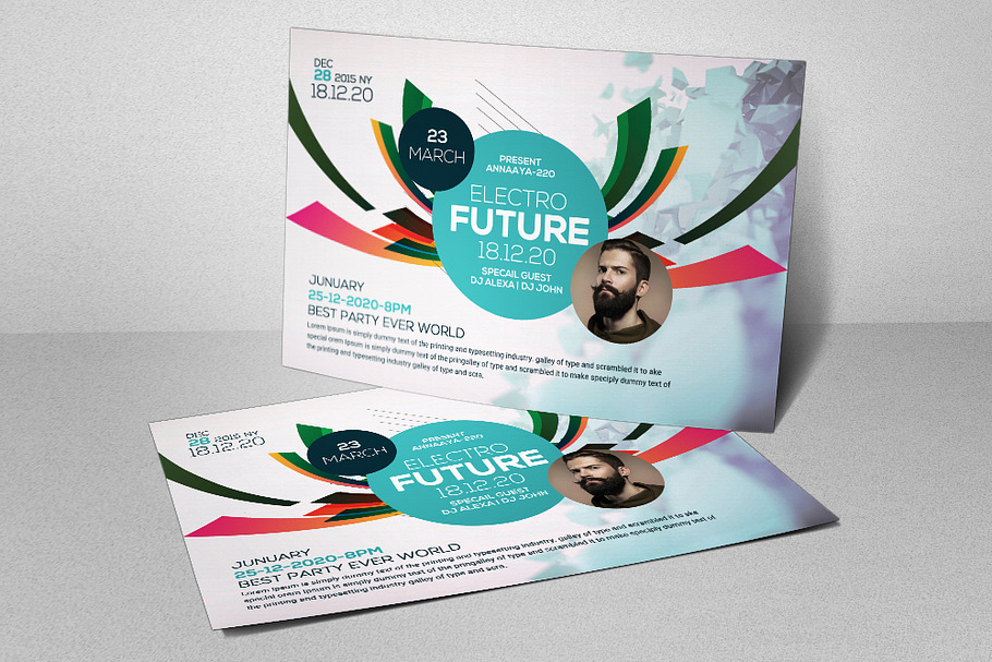Pop Abstract Flyer Template in Flyer Templates - product preview 8