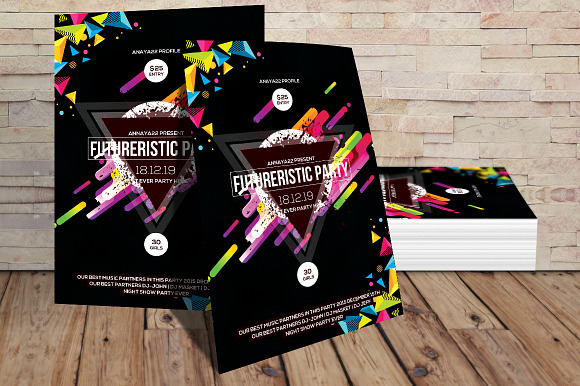 Futuristic Flyer Poster in Flyer Templates - product preview 1
