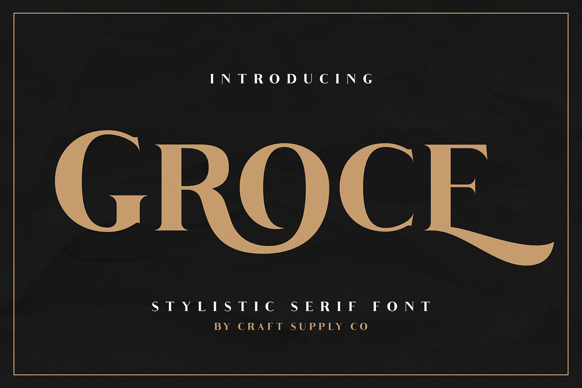 Groce - Stylistic Serif Font in Serif Fonts - product preview 8