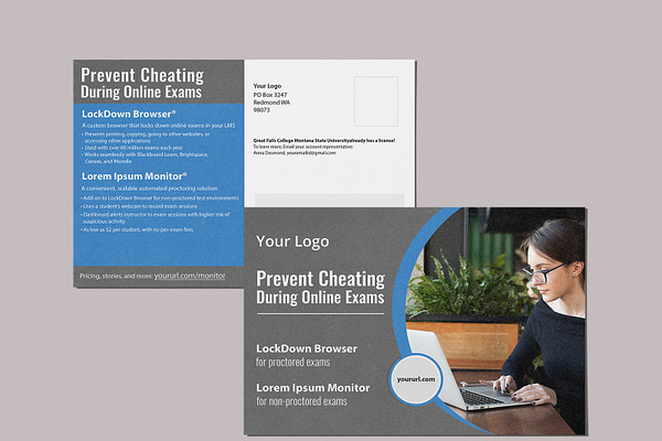Prevent Cheating Postcard Design