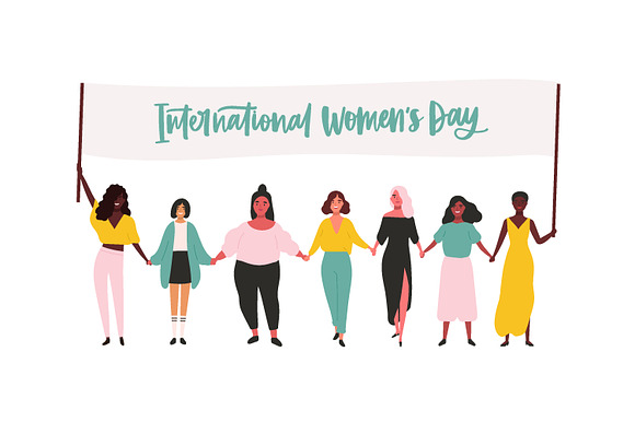 Women's Day cards in Illustrations - product preview 1