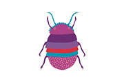 Cute Colorful Scarab Insect, Top
