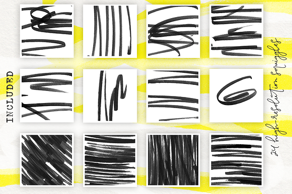 Markers & Paper Brush & Texture Pack in Photoshop Brushes - product preview 2