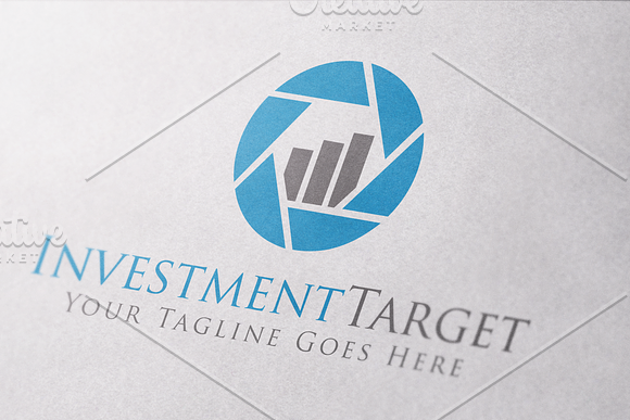 Investment target Logo in Logo Templates - product preview 1