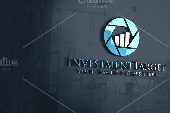 Investment target Logo in Logo Templates - product preview 2
