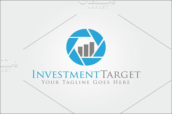 Investment target Logo in Logo Templates - product preview 3