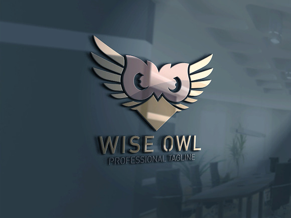 Wise Owl Logo in Logo Templates - product preview 2