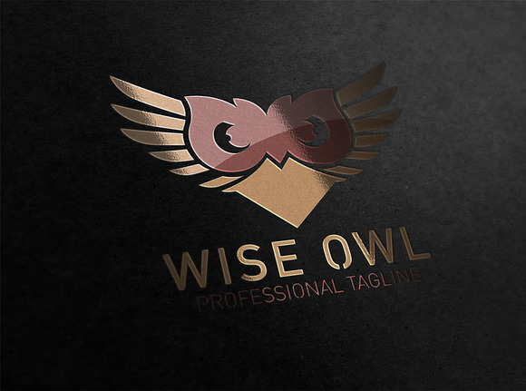 Wise Owl Logo in Logo Templates - product preview 3
