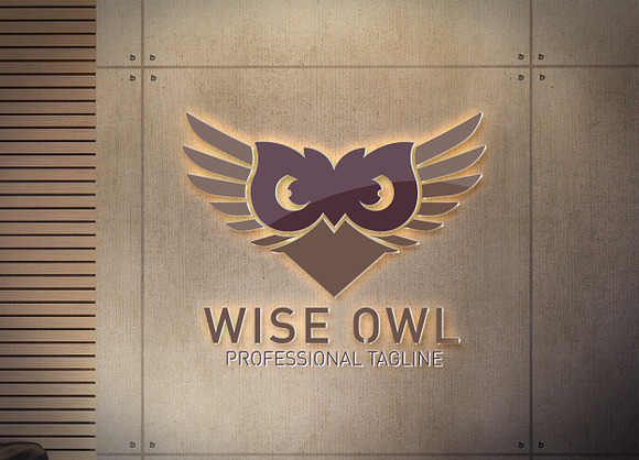 Wise Owl Logo in Logo Templates - product preview 5