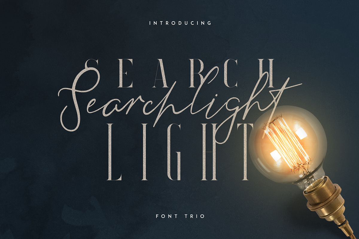 Searchlight - font trio in Script Fonts - product preview 8