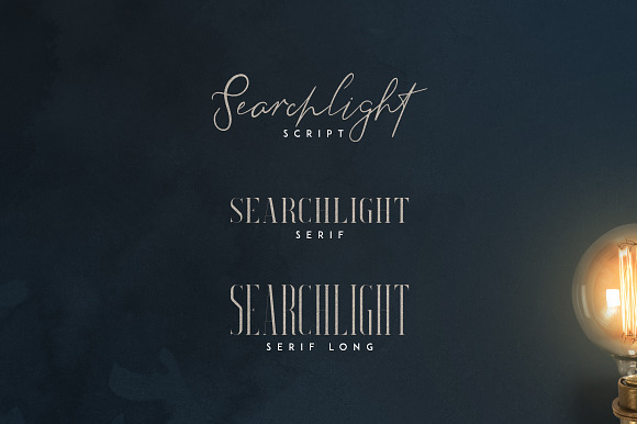 Searchlight - font trio in Script Fonts - product preview 1