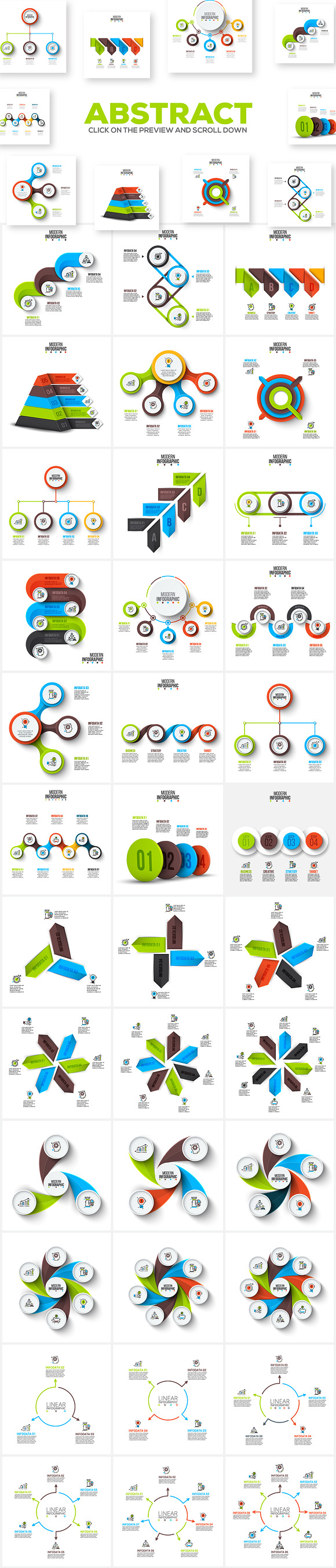Infographic Mega Bundle in Illustrations - product preview 6