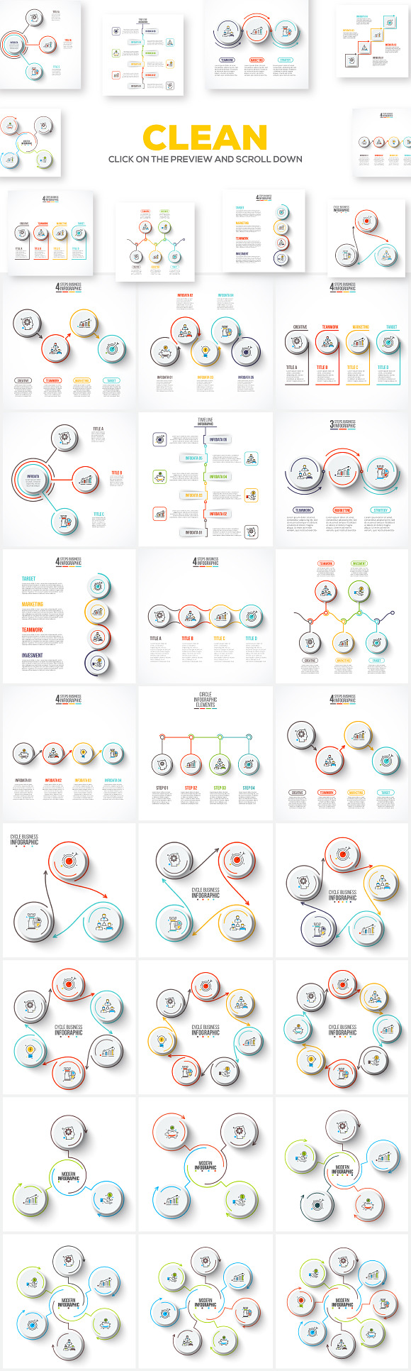 Infographic Mega Bundle in Illustrations - product preview 9
