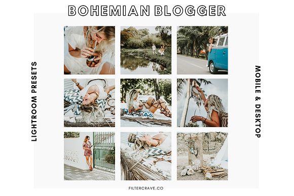 Bohemian Blogger Lightroom Presets in Add-Ons - product preview 1