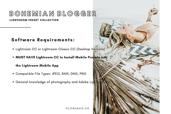 Bohemian Blogger Lightroom Presets in Add-Ons - product preview 5