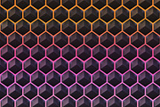 Abstract background of hexagoms