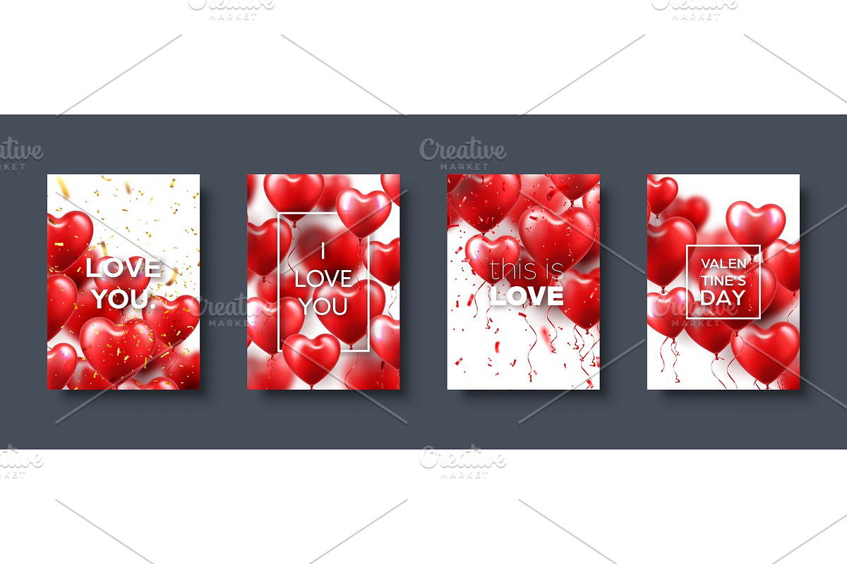 Valentines day abstract card in Objects - product preview 8